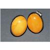 Image 1 : Butterscotch Amber & Sterling Earrings  Signed #2258450