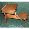 Image 1 : Handcrafted solid wood child's desk chair set. #2258453