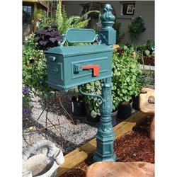 Victorian Style Mailboxes ESTATE VICTORIAN STYLE IRON PEDESTAL MAILBOX #2258481