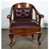 Image 1 : ART DECO RETRO ANTIQUE STYLE LEATHER CHAIR #2258573