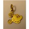 14kt Gold Mickey Mouse Charm Pendant Disney #2258683