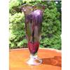 Image 1 : FREE BLOWN AMETHYST /CLEAR VASE #2265785