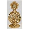 Image 1 : STYLEBUILT Ornate Ormolu Jeweled Perfume Bottle#2265808
