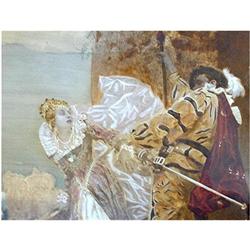 Original 19th Watercolor of the Opera Faust #2266021