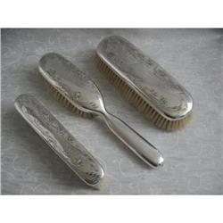 Antique Silver Brushes and Hand brush #2266051