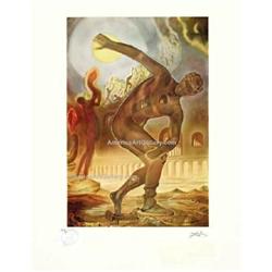 RARE! DALI ATHLETE PARIS PRINTER PROOF SIGNED #2266250
