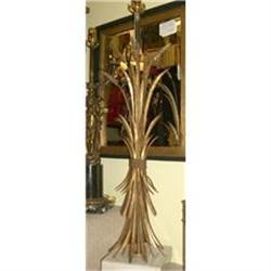 Iron Wheat Lamp w/ Marble Base #2266345