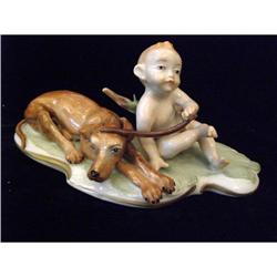 Small Sevres - Boy and Dog #2266352