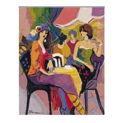 Isaac Maimon, Afternoon Chat  Serigraph #2266370