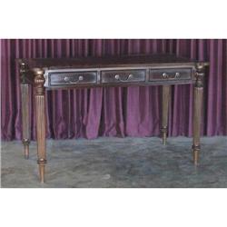 LEATHER INLAID ANTIQUE VICTORIAN WRITING DESK #2266406
