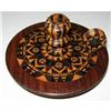 Image 1 : Perfect Small Tunbridge Ware Chamberstick #2266456