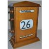 Image 1 : Oversized Golden Oak Perpetual Calendar #2266480