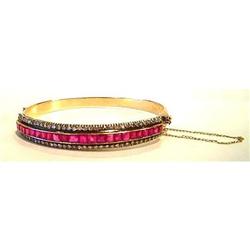 Victorian Ruby & Diamond Bracelet #2266580