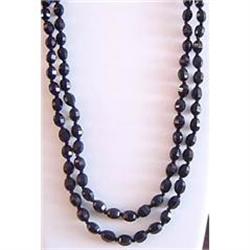 52 Inch Whitby Jet Bead Necklace #2266594