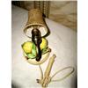 Image 1 : Italian Wall Lamp Porcelain Leather Shade #2279232