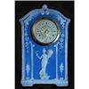 Image 1 : Schafer & Vater Blue Jasperware Mantel Clock #2279614