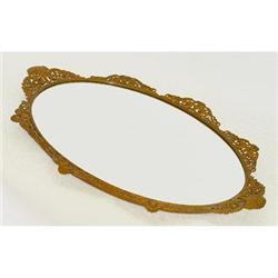 APOLLO Gilded Ormolu Mirrored Vanity Tray #2279660