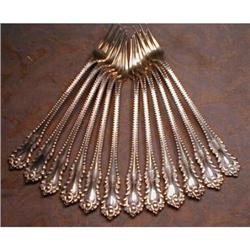 MAZARIN Sterling SEAFOOD Forks Dominick+Haff 12#2279691