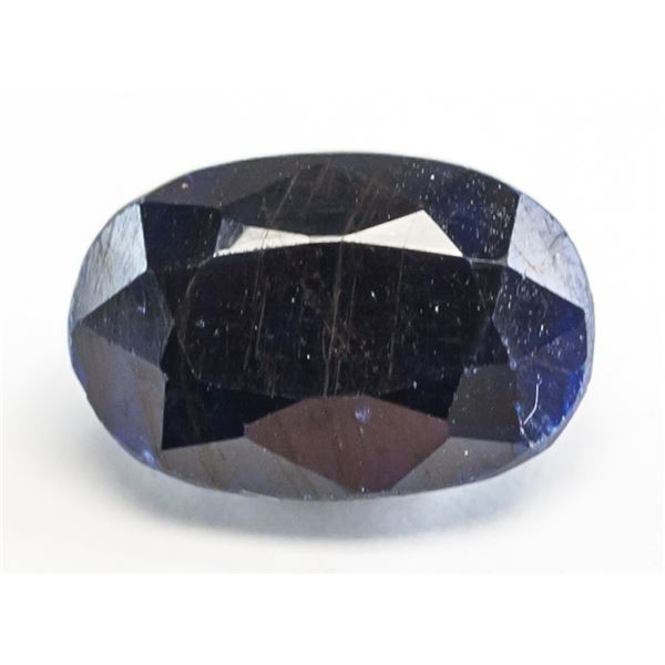 8.96ct Oval Cut Blue Natural Sapphire IDT