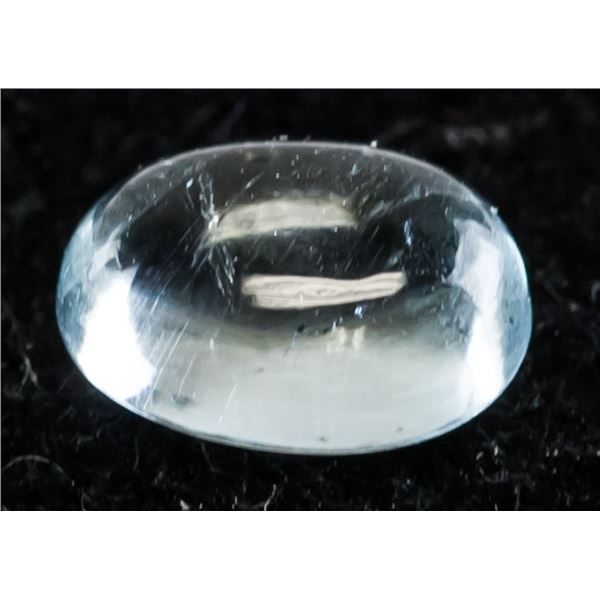 0.80ct Oval Cut Aqua Blue Natural Aquamarine GLI