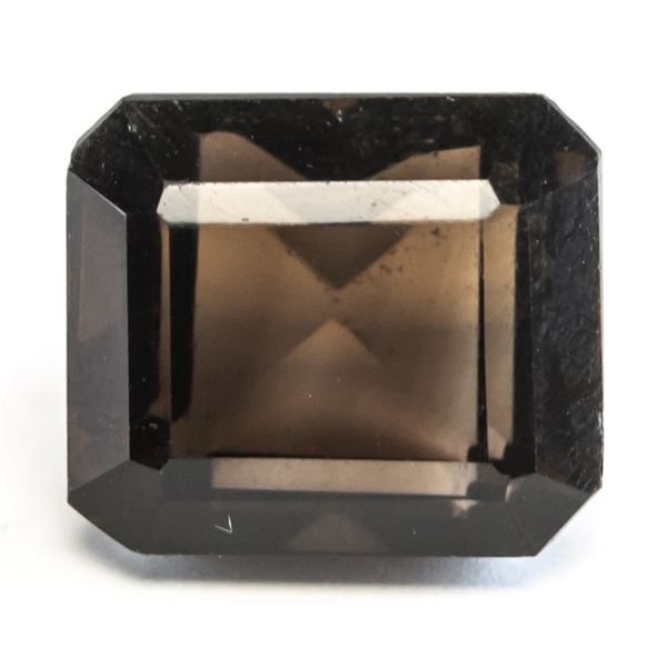 12.71ct Octagonal Cut Brown Natural Quartz IGL&I