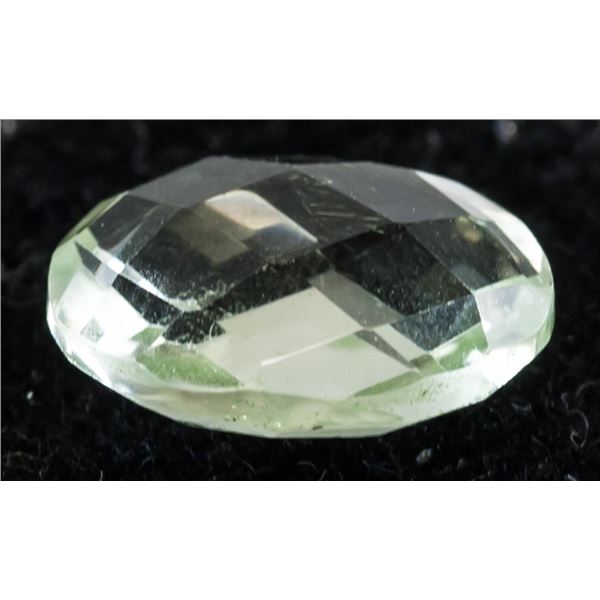 4.05ct Oval Fancy Cut Green Natural Amethyst GLI