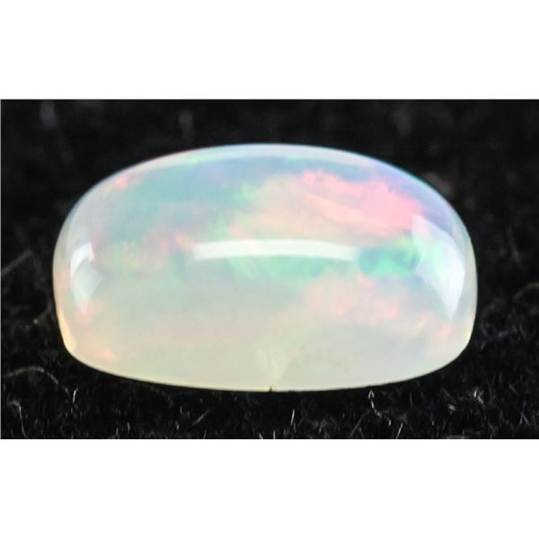0.65ct Cushion Cut White Natural Opal GLI