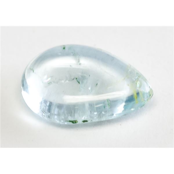 0.55ct Pear Cut Aqua Blue Natural Aquamarine GLI