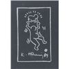Image 1 : American White Chalk on Paper Signed K. Haring