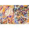 Image 4 : American Acrylic on Canvas Signed Jackson Pollock
