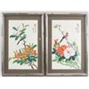 Image 1 : Lot of Two Chinese Acrylic on Silk Flowers
