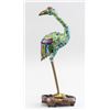 Image 1 : Chinese Cloisonne Crane with Stand Qing