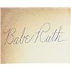 Image 2 : Babe Ruth 1895-1948 American Autograph Card