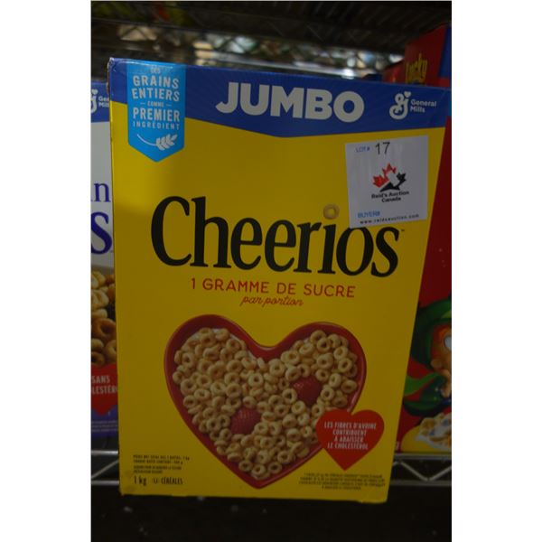 4 Boxes Jumbo Cheerios
