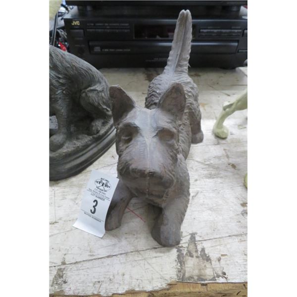 Cast Iron Dog Door Stop