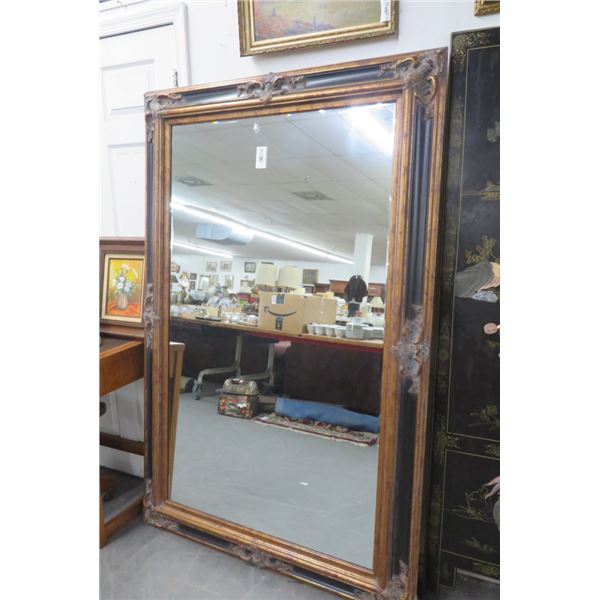 Carved Wood Framed Bevelled Mirror 70  x 45  No Shipping