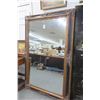 Image 1 : Carved Wood Framed Bevelled Mirror 70" x 45" No Shipping