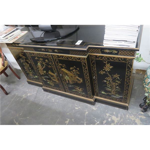 5' Ornate Oriental Base Cabinet