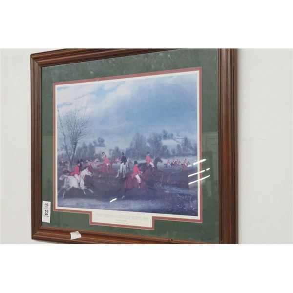 Framed Print of Fox Chase 1839 - 36  x 32 