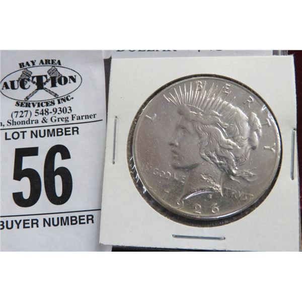 1926 Silver Peace Dollar