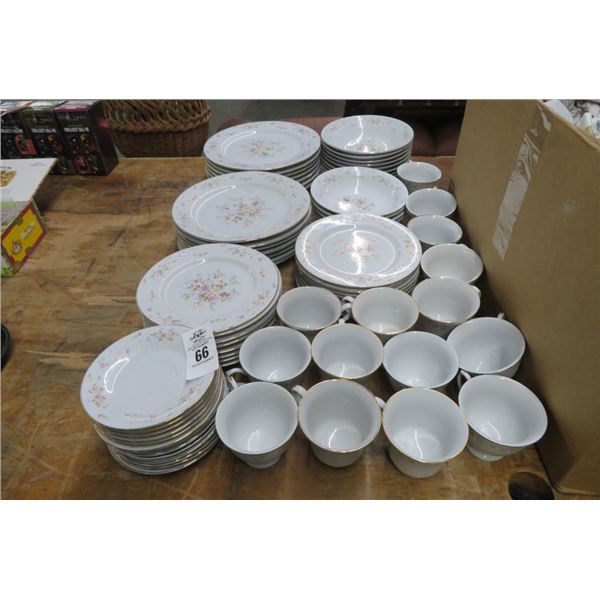 Lot of Crescent Floral Fine China