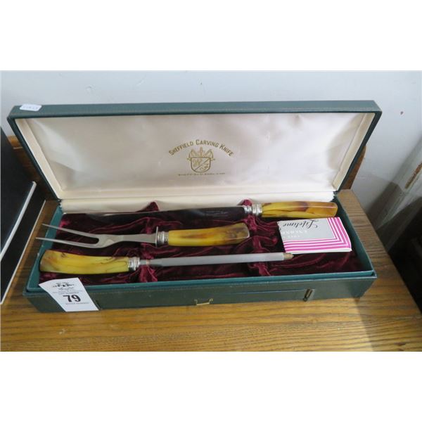 Sheffield Carving Knife Set w/Box