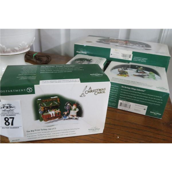 4-Dept 56 Christmas Village Pieces - 4 X $