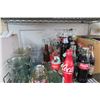 Image 3 : Shelf of Asst. Coca Cola Bottle/Décor, Box of Electrical