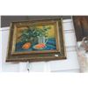 Image 4 : 3-Framed Table Scene Oil On Canvas by G. Davis - 3 X $