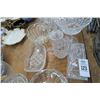 Image 2 : Large Lot of Cut Glass Vases, Bowls, Butter Dish, Platters