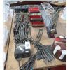 Image 1 : Lot of Asst. Metal RR Tracks, Metal Train Cars, Water