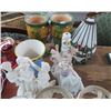 Image 2 : Lot of Stain Glass Lamp Shades, Ceramic Vases, Ceramic