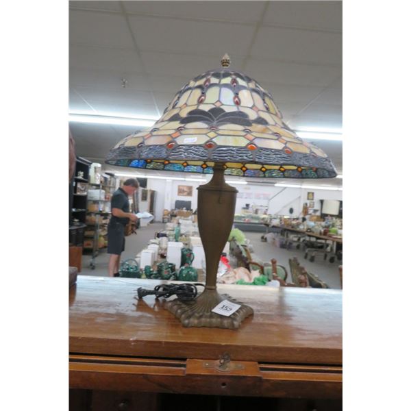 Stainglass Metal Base Lamp