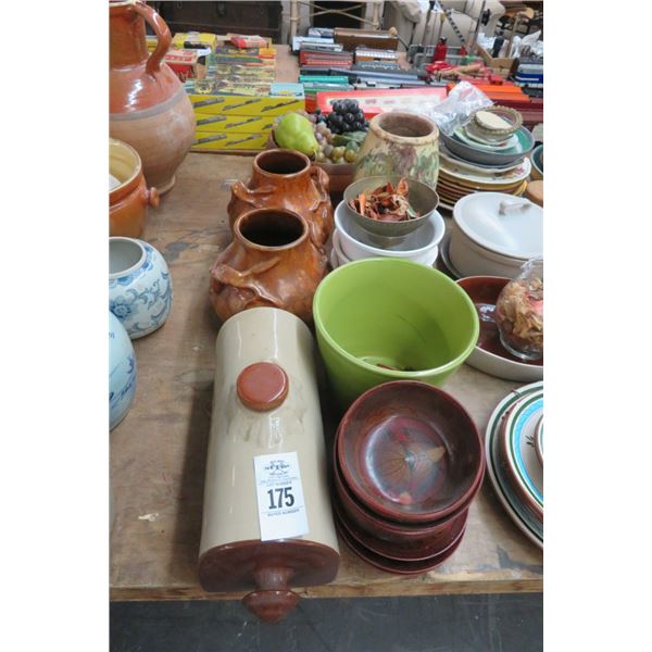 Lot of Vases, Bowls & Decanter